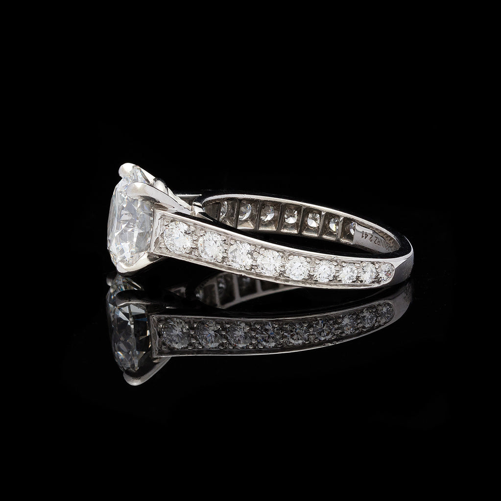 Cartier Solitaire 1895 Diamond Platinum Engagement Ring