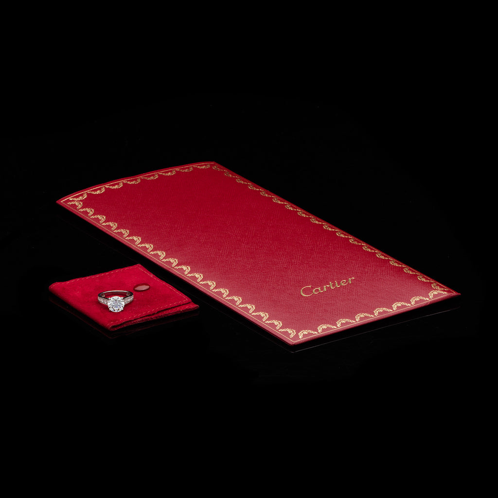 Cartier Solitaire 1895 Diamond Platinum Engagement Ring
