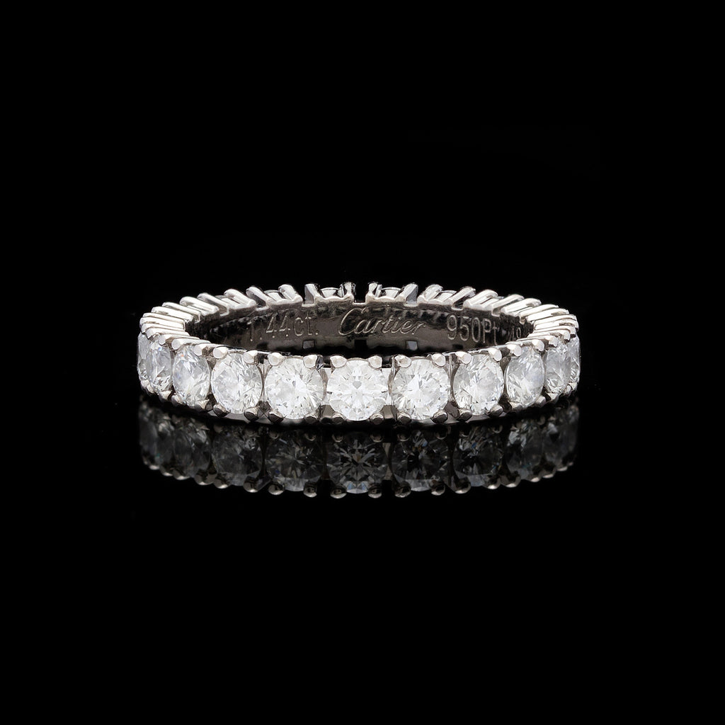 Cartier 1.44 ct tw Diamond Platinum Eternity Band Ring