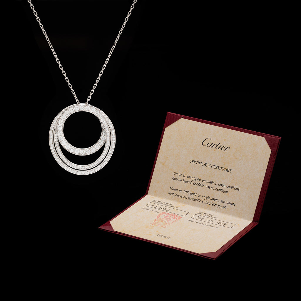 Cartier Paris Nouvelle Vague Diamond Gold Necklace