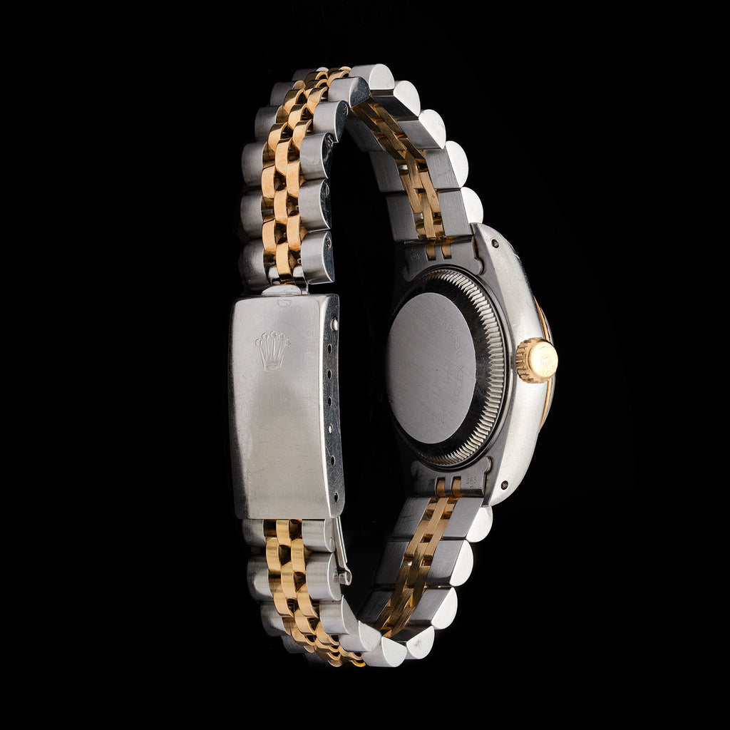 Rolex Two-Tone Datejust Ladies Diamond Dial Wristwatch