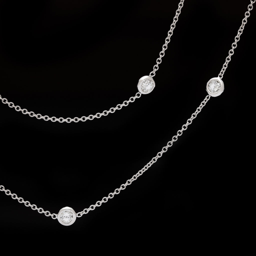 36" Diamonds by the Yard Gold Necklace