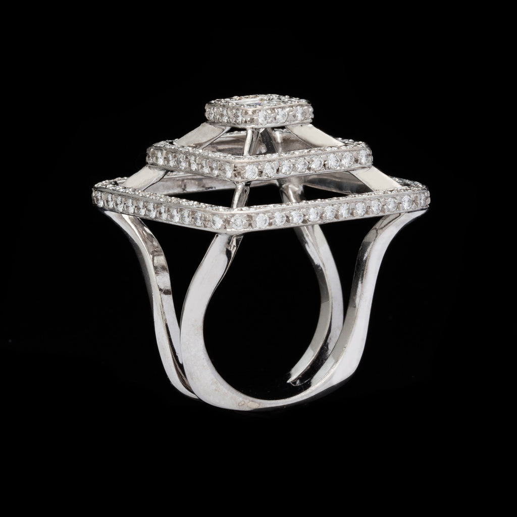 Contemporary Mimi So New York Large Pyramid Diamond Ring