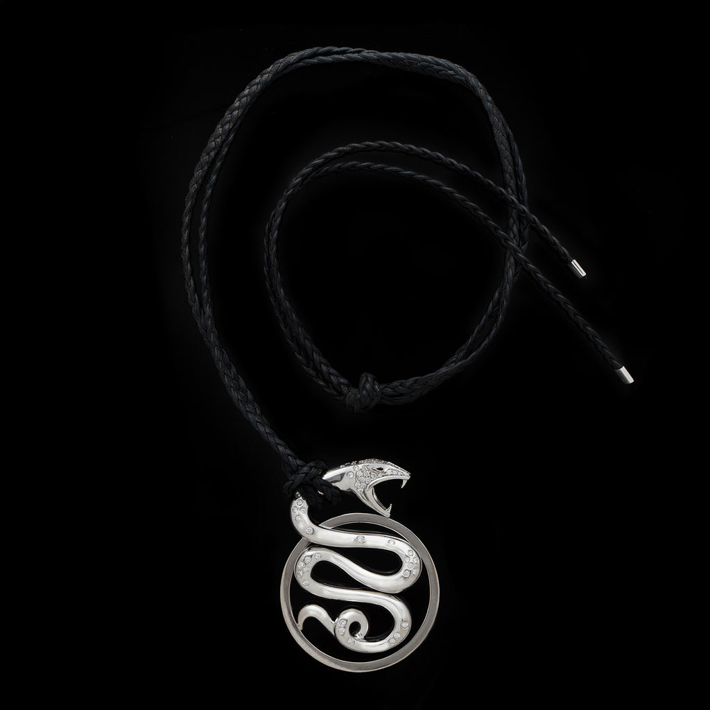 Boucheron White Gold Diamond Snake Necklace, circa 2005