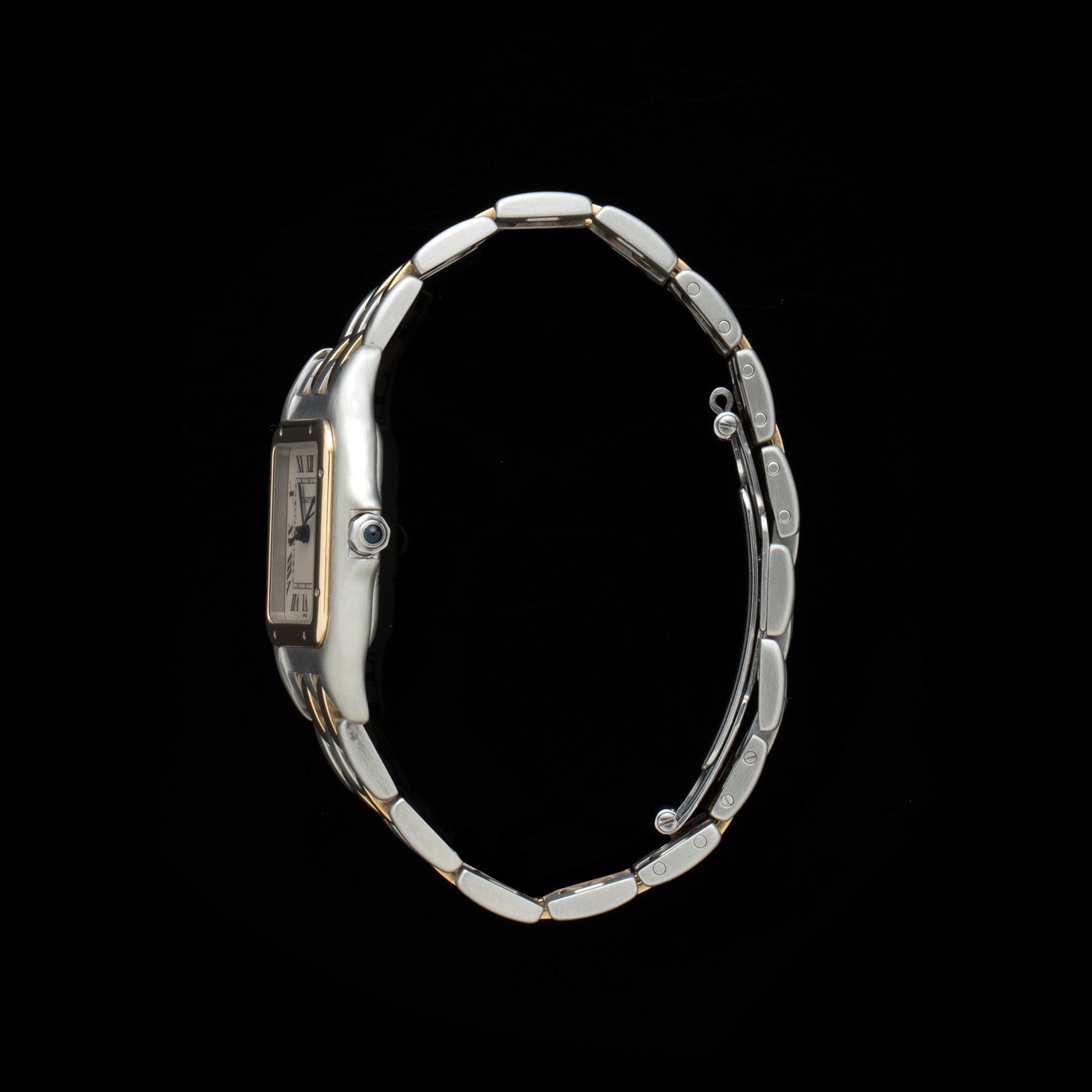 Cartier Two-Tone Steel and Gold Panthère Date Wristwatch