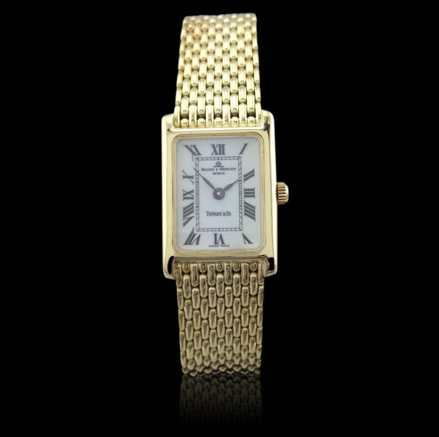 baume and mercier women's gold watch