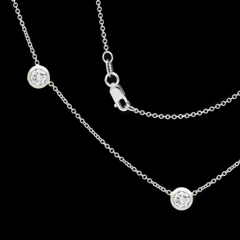 Impressive 2.31 carat Diamonds By The Yard Necklace