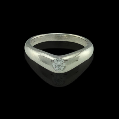 Tiffany & Co. Peretti Diamond and Platinum Ring