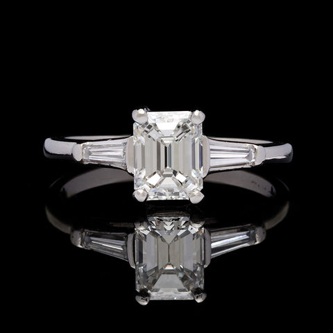 GIA 1.54-ct. G/VS1 Emerald-Cut Diamond Engagement Ring