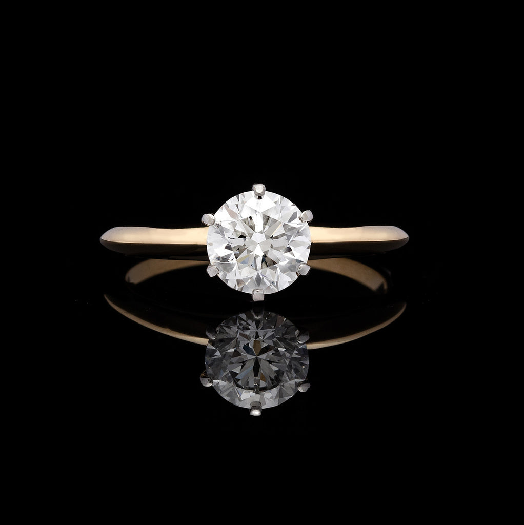 Tiffany & Co. GIA 1.04-ct. G/SI1 Round Brilliant-Cut Engagement Ring