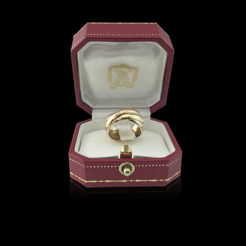 Cartier Tri-Color Gold Trinity Band, French