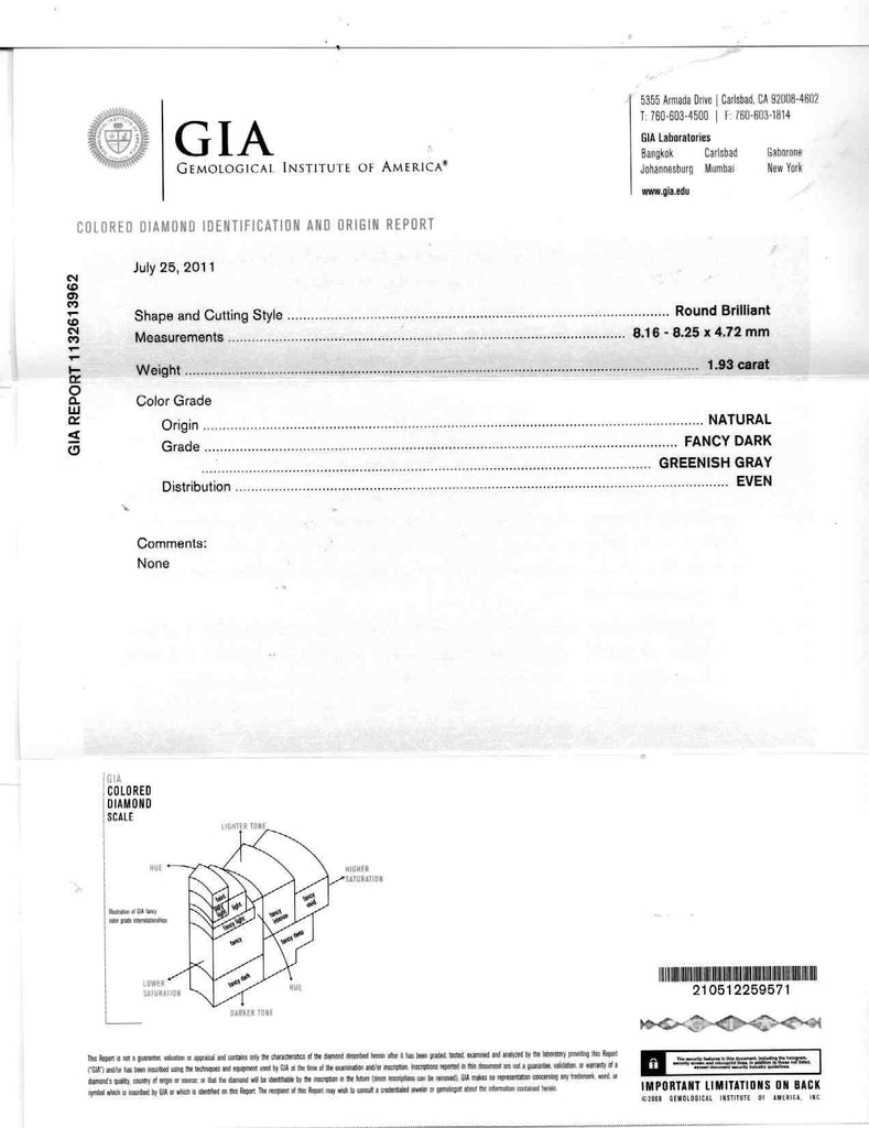 GIA Fancy Color Diamond Flower Bypass Ring