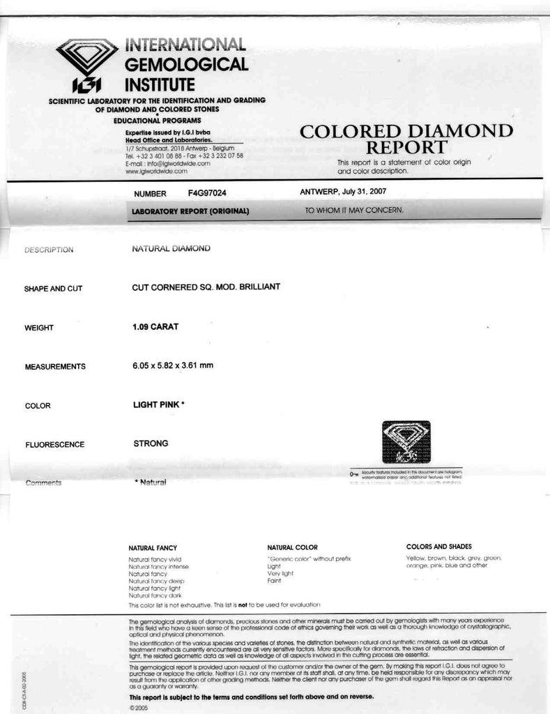 Exceptional GIA Fancy Color Diamond Flower Ring