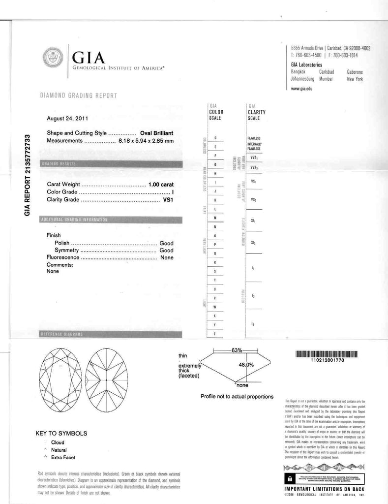 GIA Diamond and Platinum Galaxy Earrings