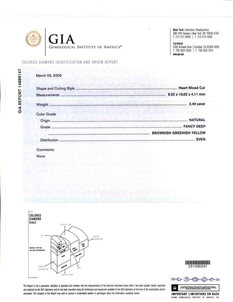 GIA Fancy Color Diamond Pendant-Necklace