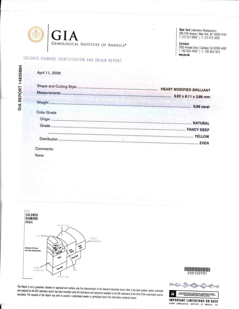 GIA Fancy Color Diamond Pendant-Necklace