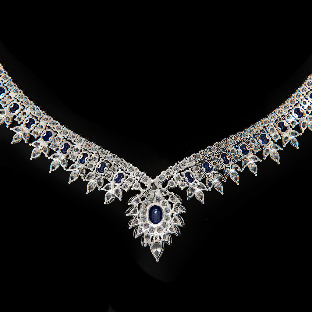 Impressive Sapphire and Diamond Necklace