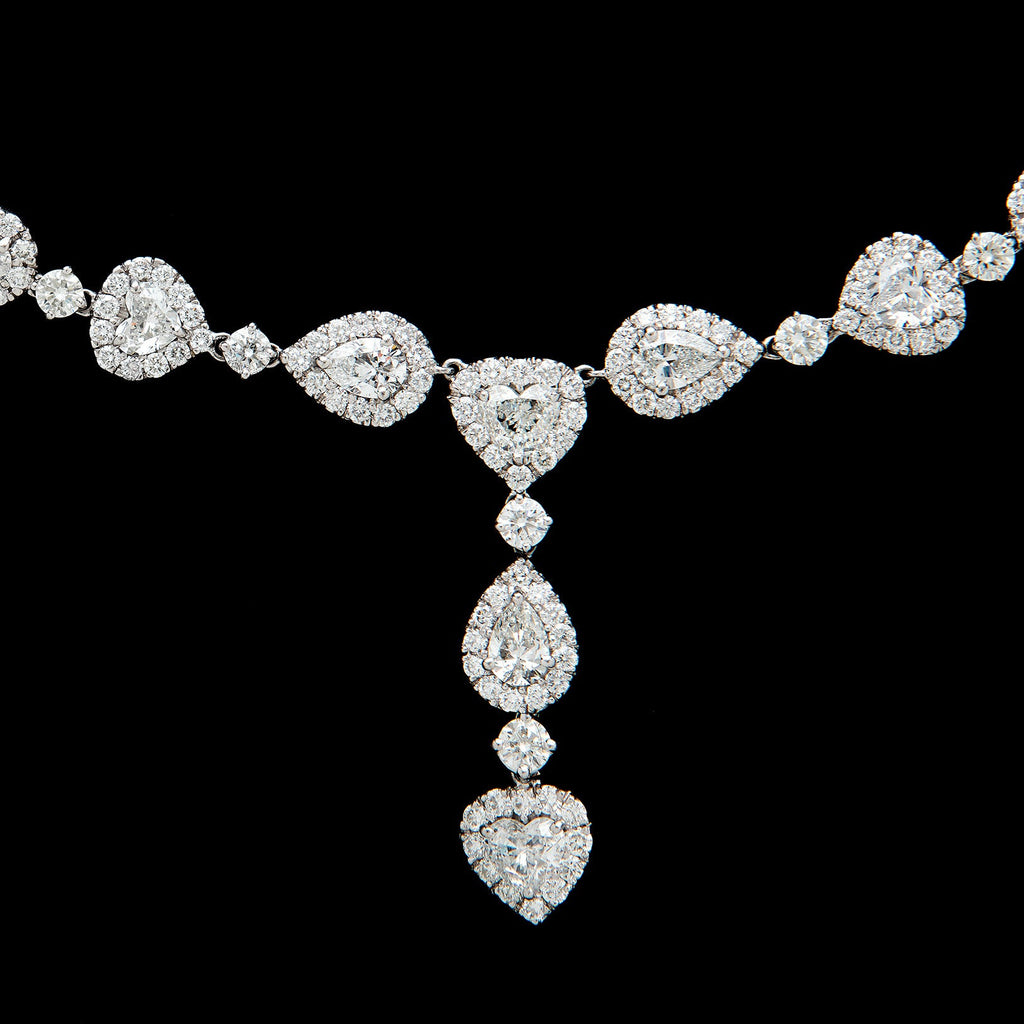 Gorgeous 45 carat Fancy Cut Diamond Necklace