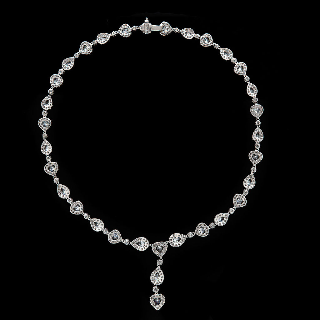 Gorgeous 45 carat Fancy Cut Diamond Necklace