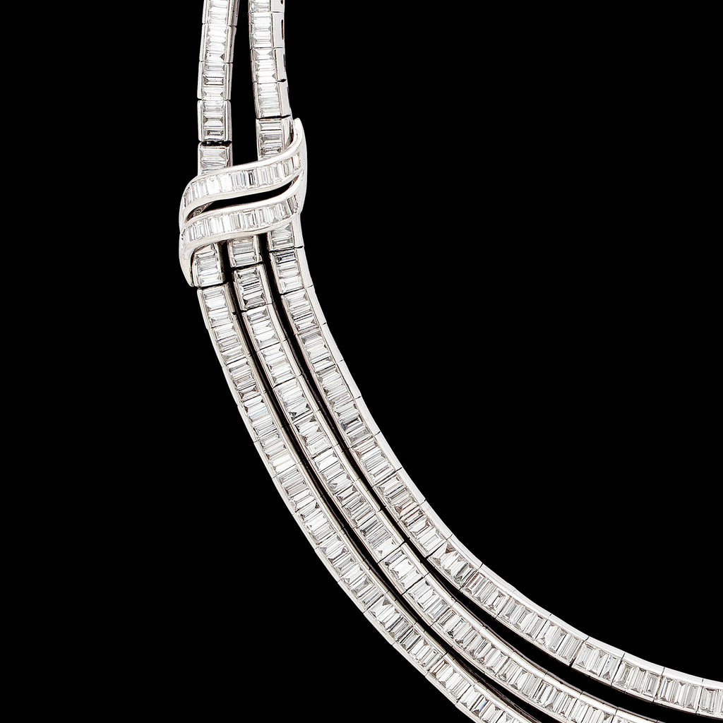 Sophia D. Diamond and Platinum Swag Necklace