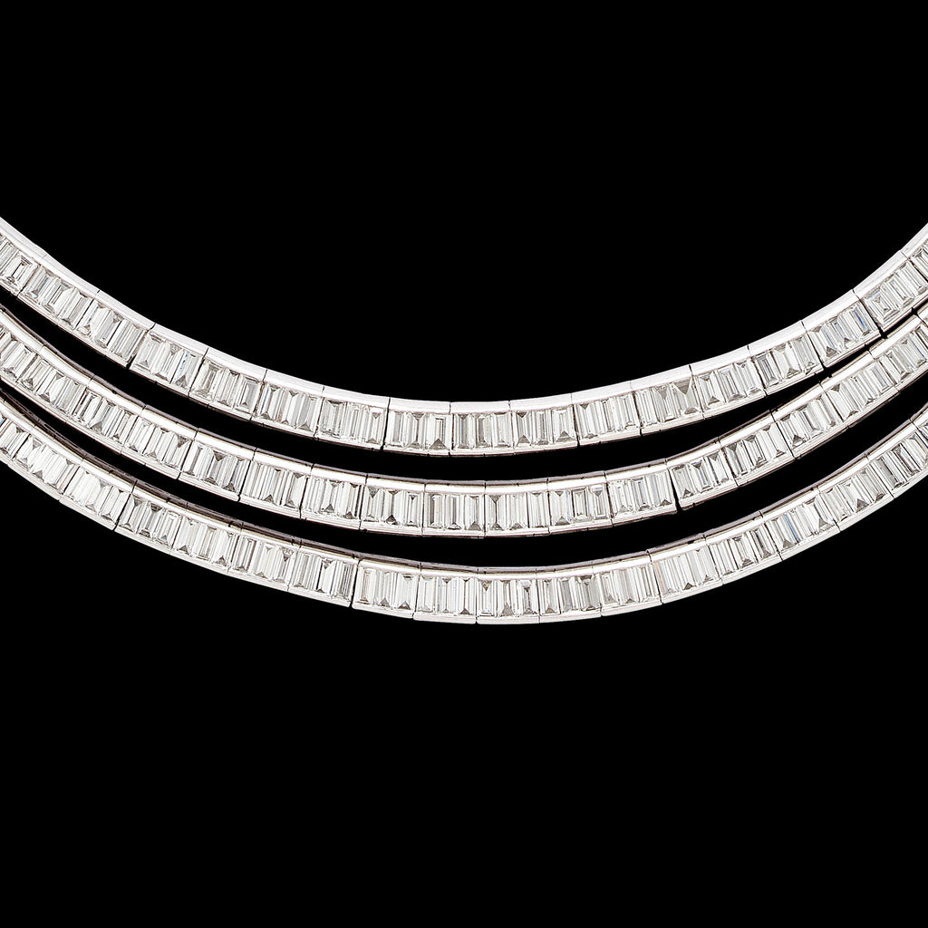 Sophia D. Diamond and Platinum Swag Necklace