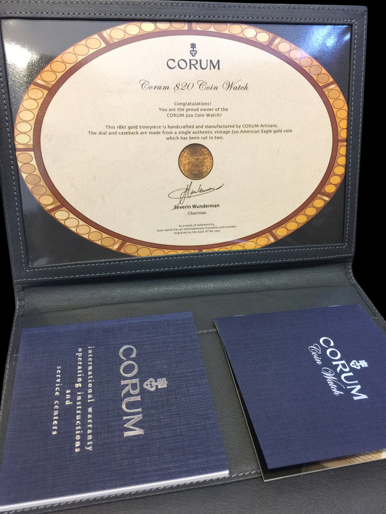 Corum $20 Coin Watch with Diamond Bezel