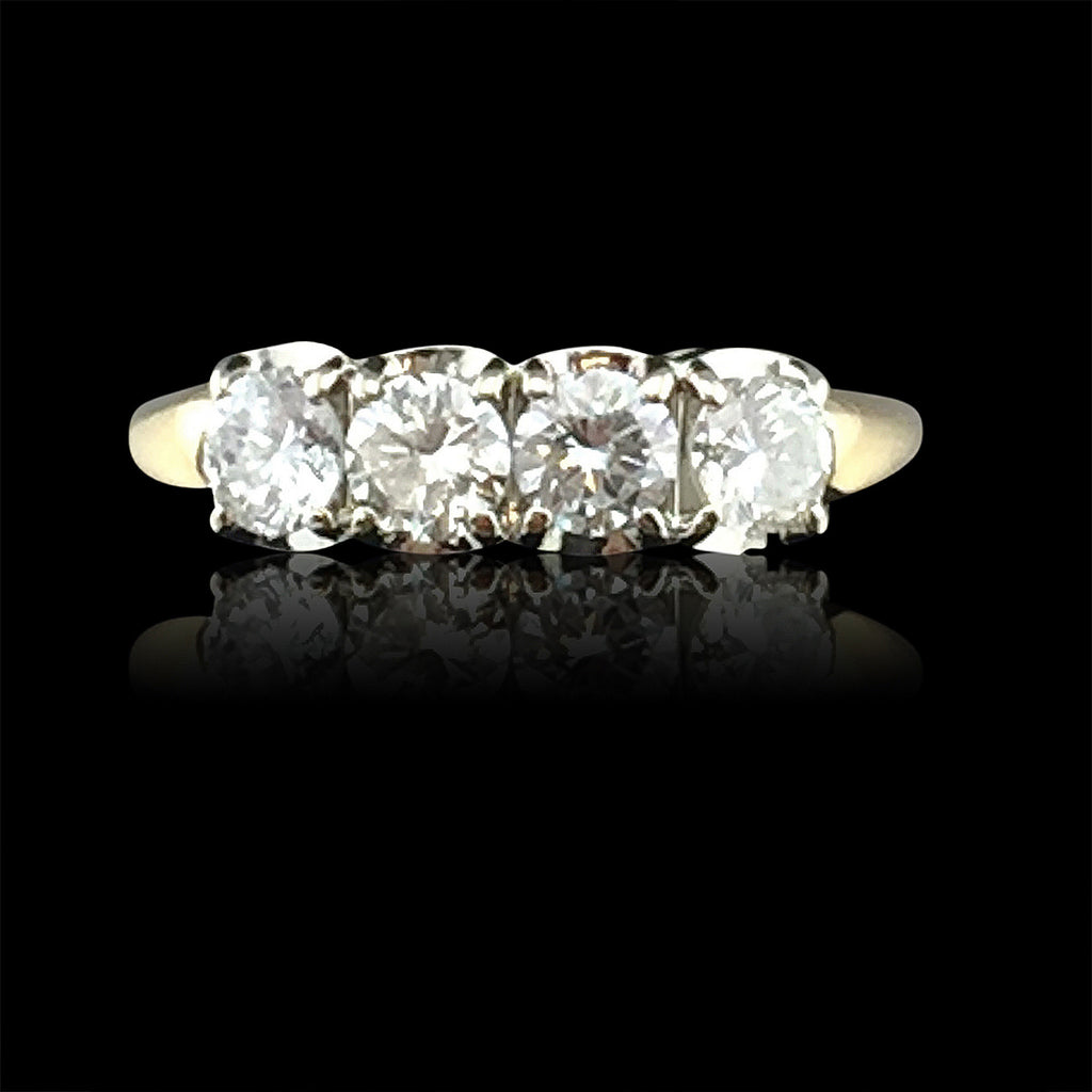 14kt Yellow Gold Diamond Band Ring