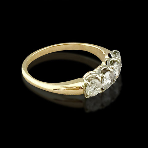 14kt Yellow Gold Diamond Band Ring