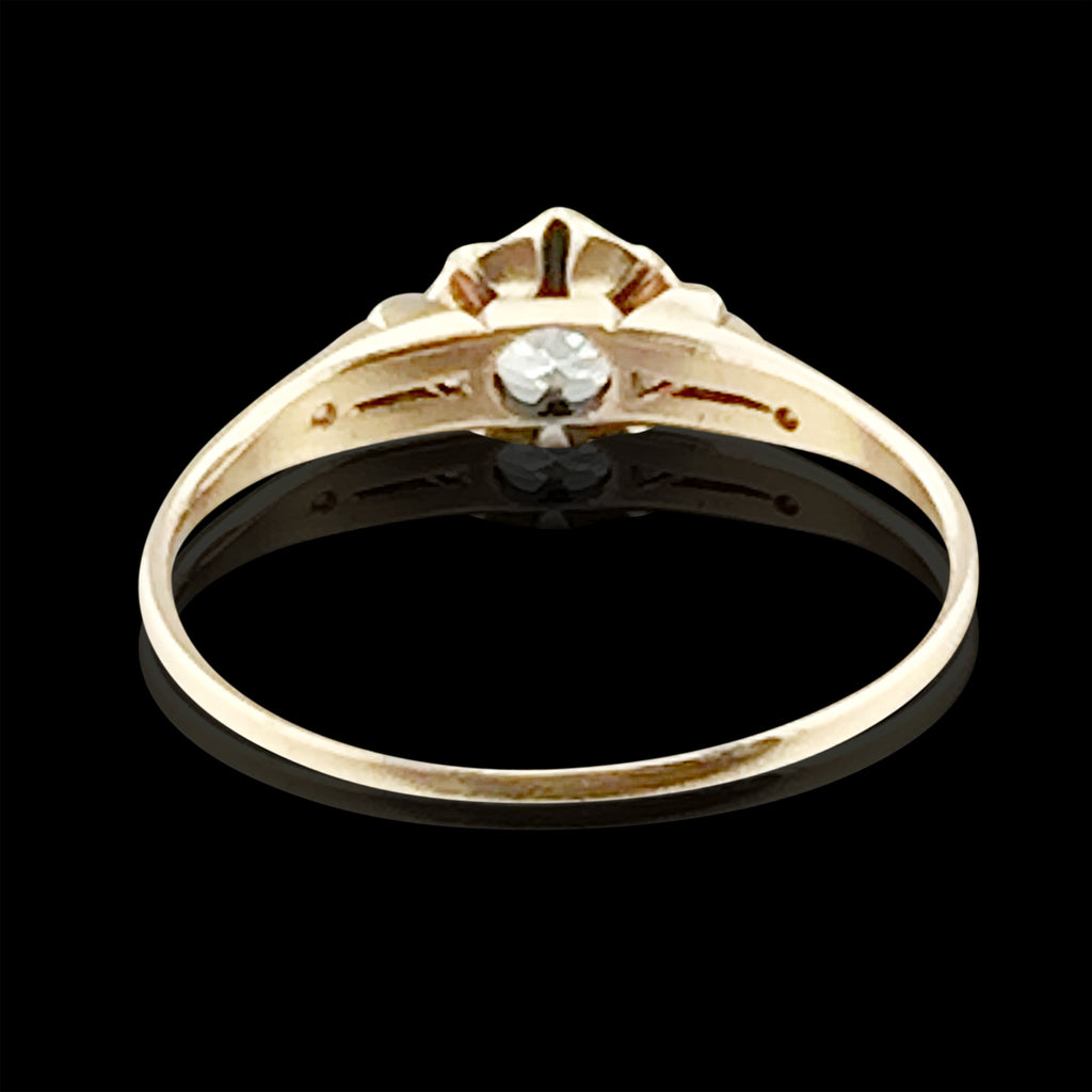 Antique Old Mine Cut Diamond Ring