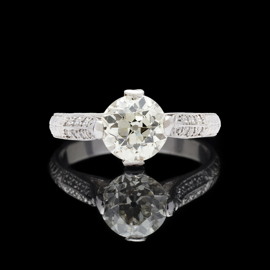 Old European 1.70ct Diamond Engagement Ring