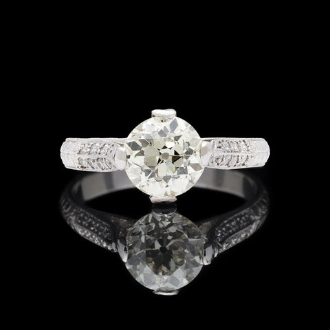 Old European 1.70ct Diamond Engagement Ring