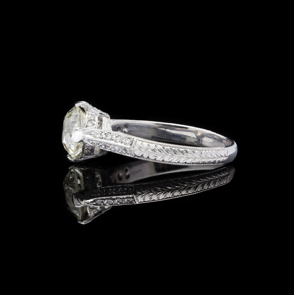 Old European 1.70ct Diamond Engagement Ring