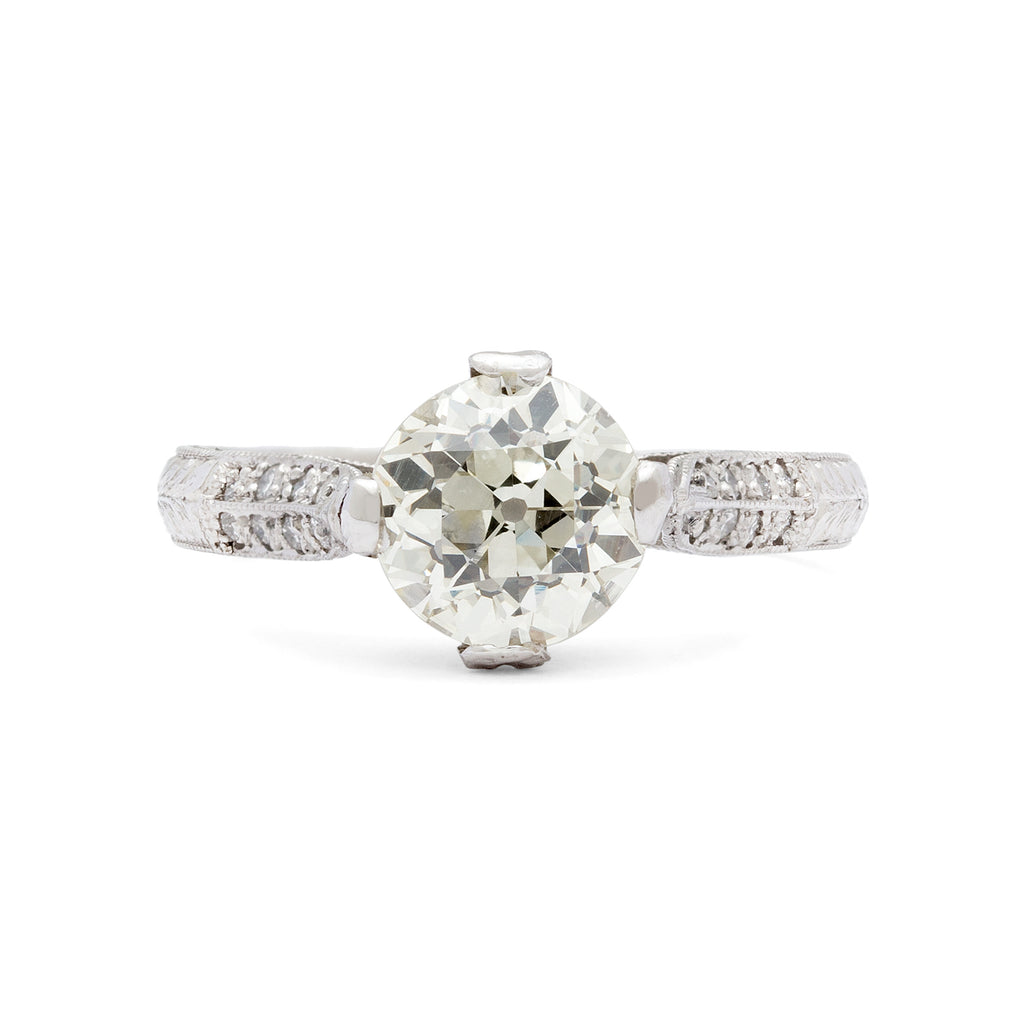 Old European 1.70ct Diamond Engagement Ring