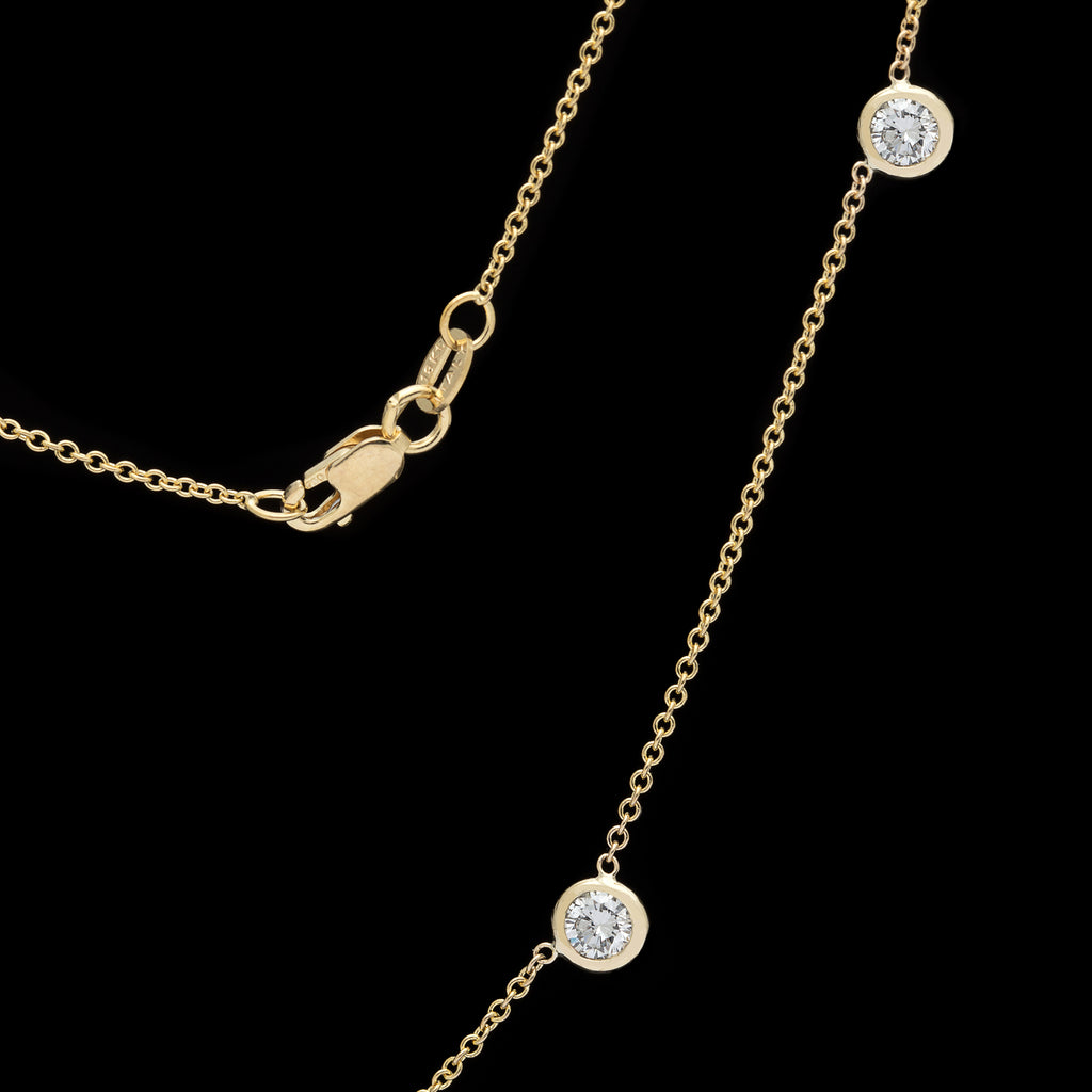 18kt Yellow Gold Diamonds By The Yard Necklace