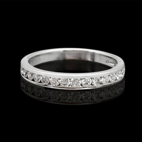 Diamond & Platinum Wedding Band