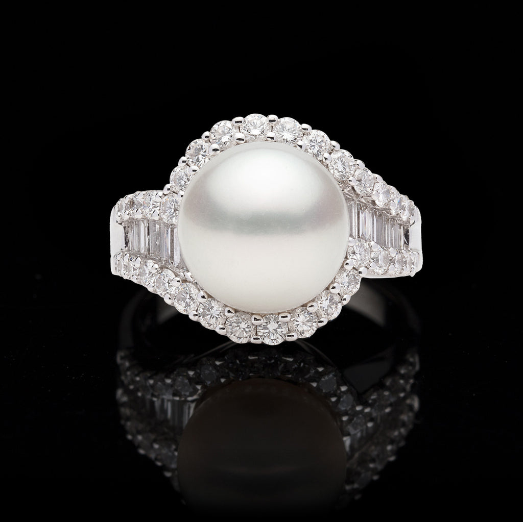Pearl & Diamond 18kt Ring