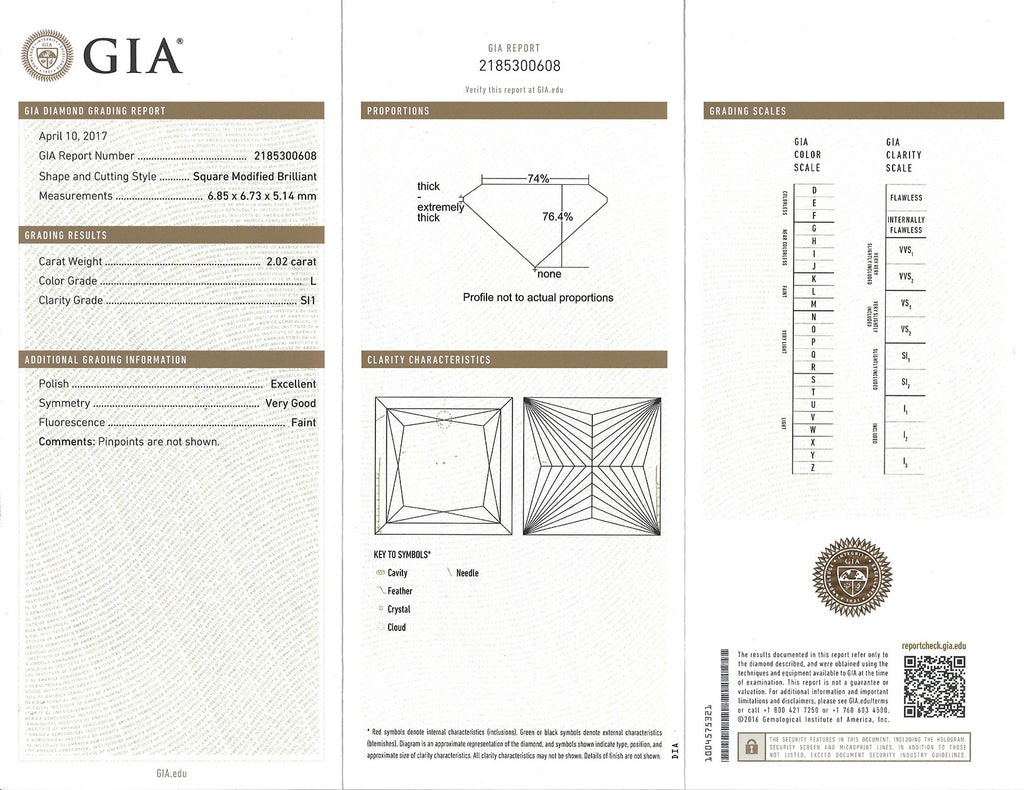 Custom 18kt Rose Gold Ring Featuring GIA 2.02ct Princess Cut