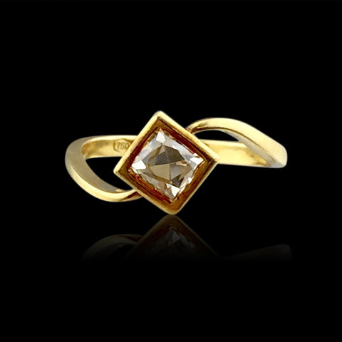 Old Mine Cut Diamond Ring