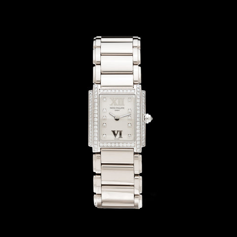 Patek Philippe Twenty-4 Ladies White Gold Diamond Watch