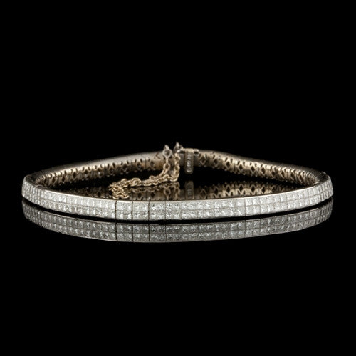 7.91ct tw Princess Cut Diamond Bracelet