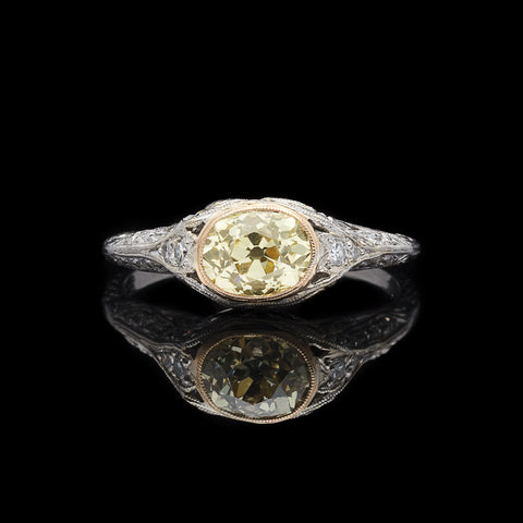 GIA 1.07-ct Natural Fancy Yellow Diamond Ring