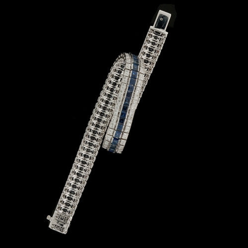 9.87ct tw Sapphire & Diamond Bracelet2