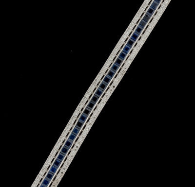 9.87ct tw Sapphire & Diamond Bracelet