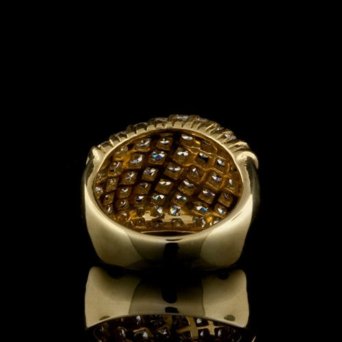 Abstract Rows of Diamonds Ring2