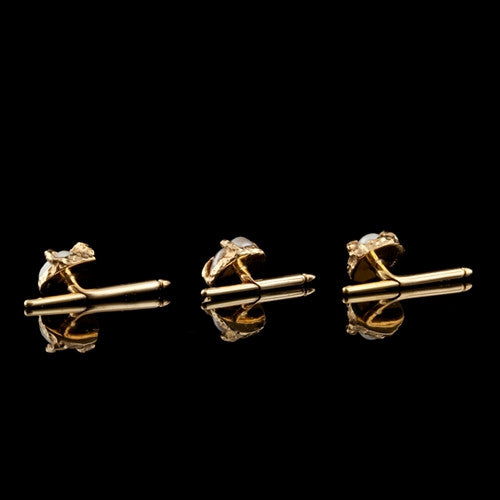 Baroque Pearl 5pc Cuff Link & Stud Set1