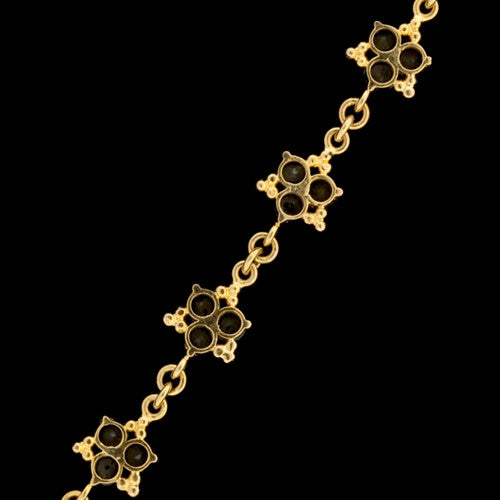 Blue Sapphire Trio Clusters Bracelet1