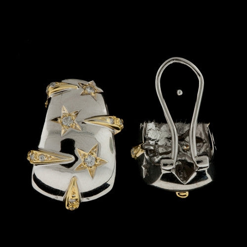 Celestial Gold, Diamond Huggie Earrings1