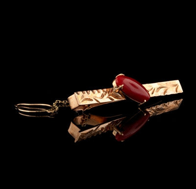 Coral, Rose Gold 3pc Cuff Link Se3