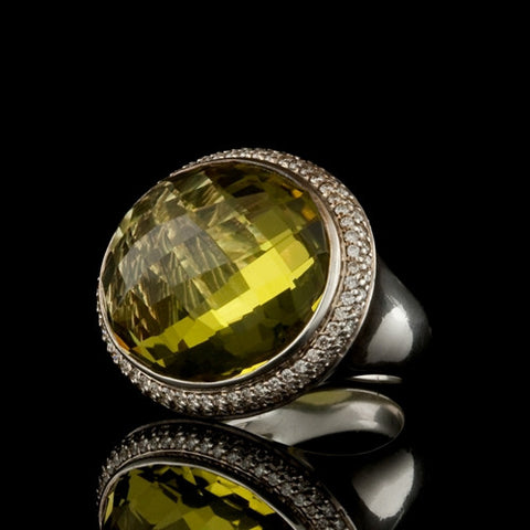 David Yurman Sig. Oval Quartz Ring