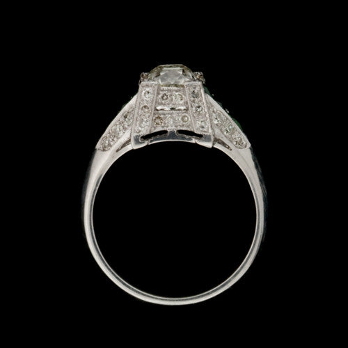 Deco Style Diamond, Tsavorite Ring2